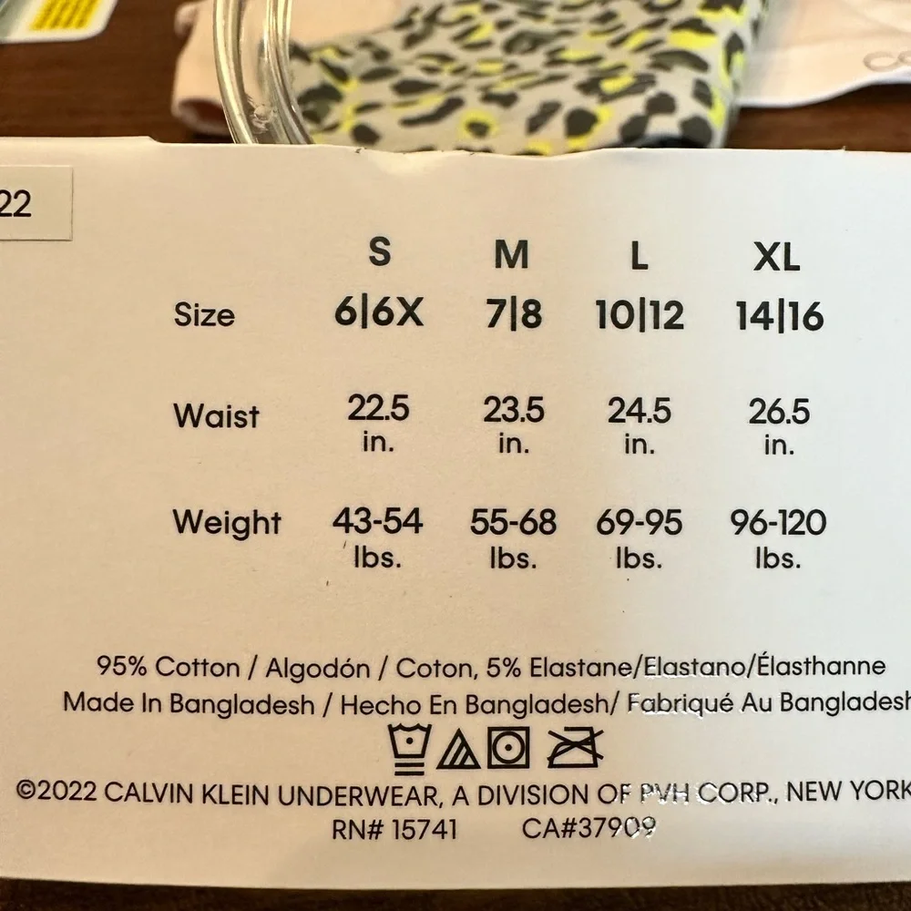🎀 Calvin Klein Girls Bralette Bundle 2x 3-Pack Size S 6/6X NWT